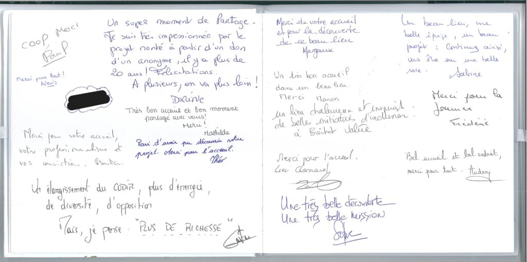 Livre d'or séminaires de la Ferme Sénéchal - Sourires d'Autistes -